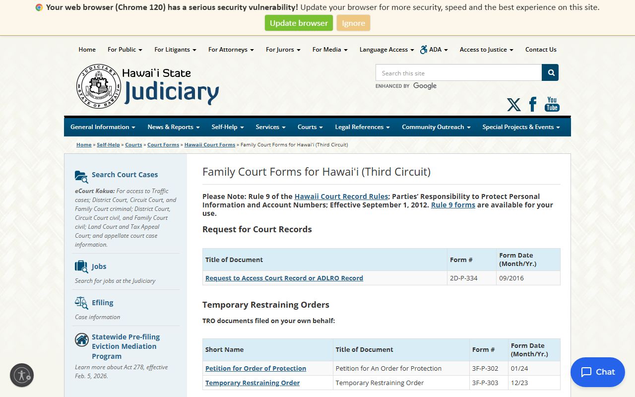 royal kunia dissolution of marriage third circuit forms hawaii statewide court system