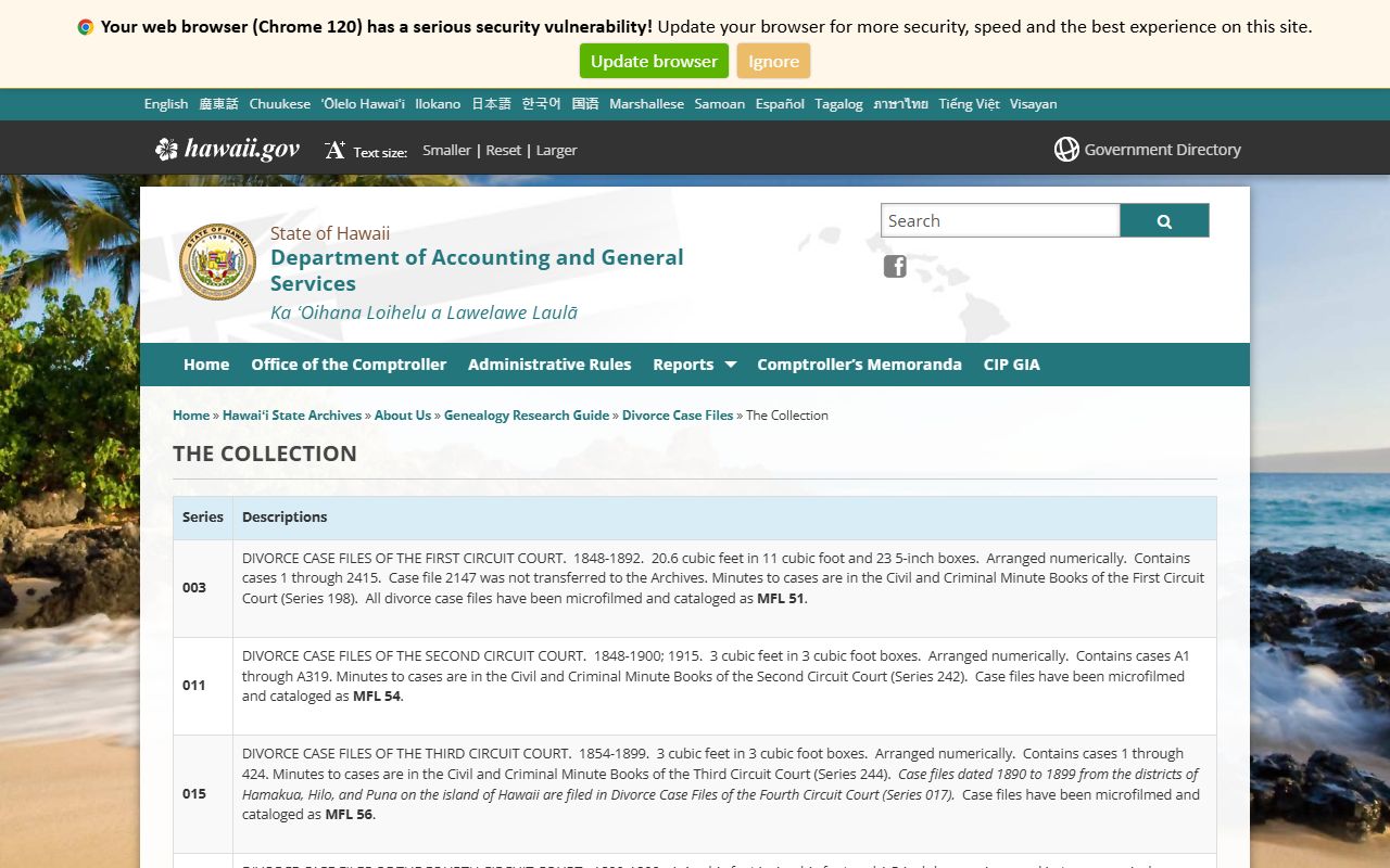 hawaii county dissolution of marriage state archives third circuit case files